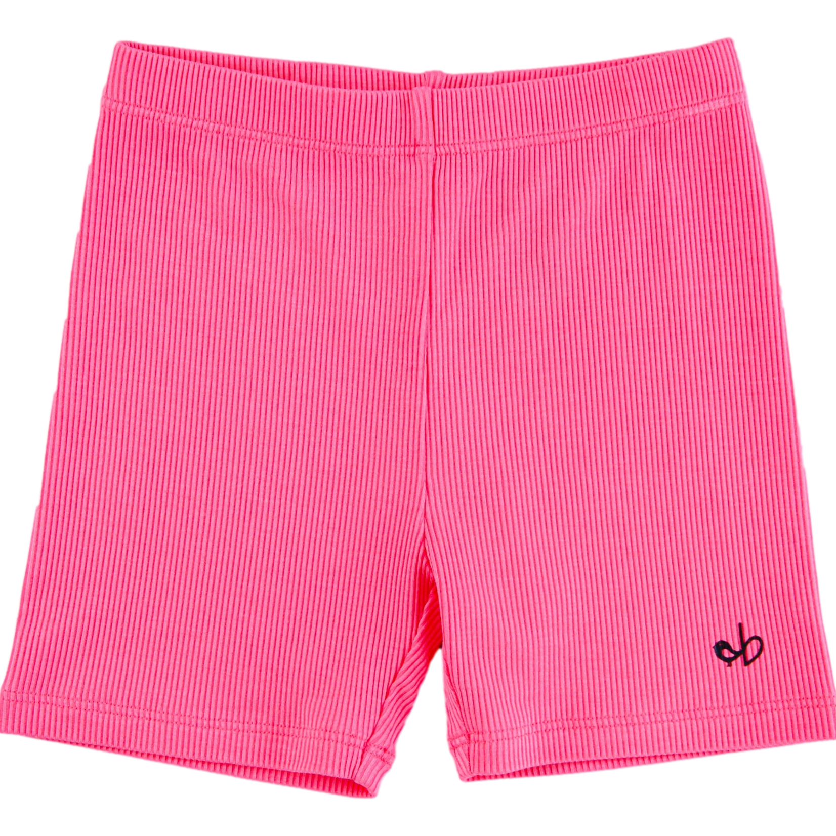 Birdie Bean Ribbed Biker Shorts - Strawberry