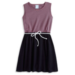 Bella Bliss Pima Bayview Beach Dress - Navy/Pink Thin Stripe