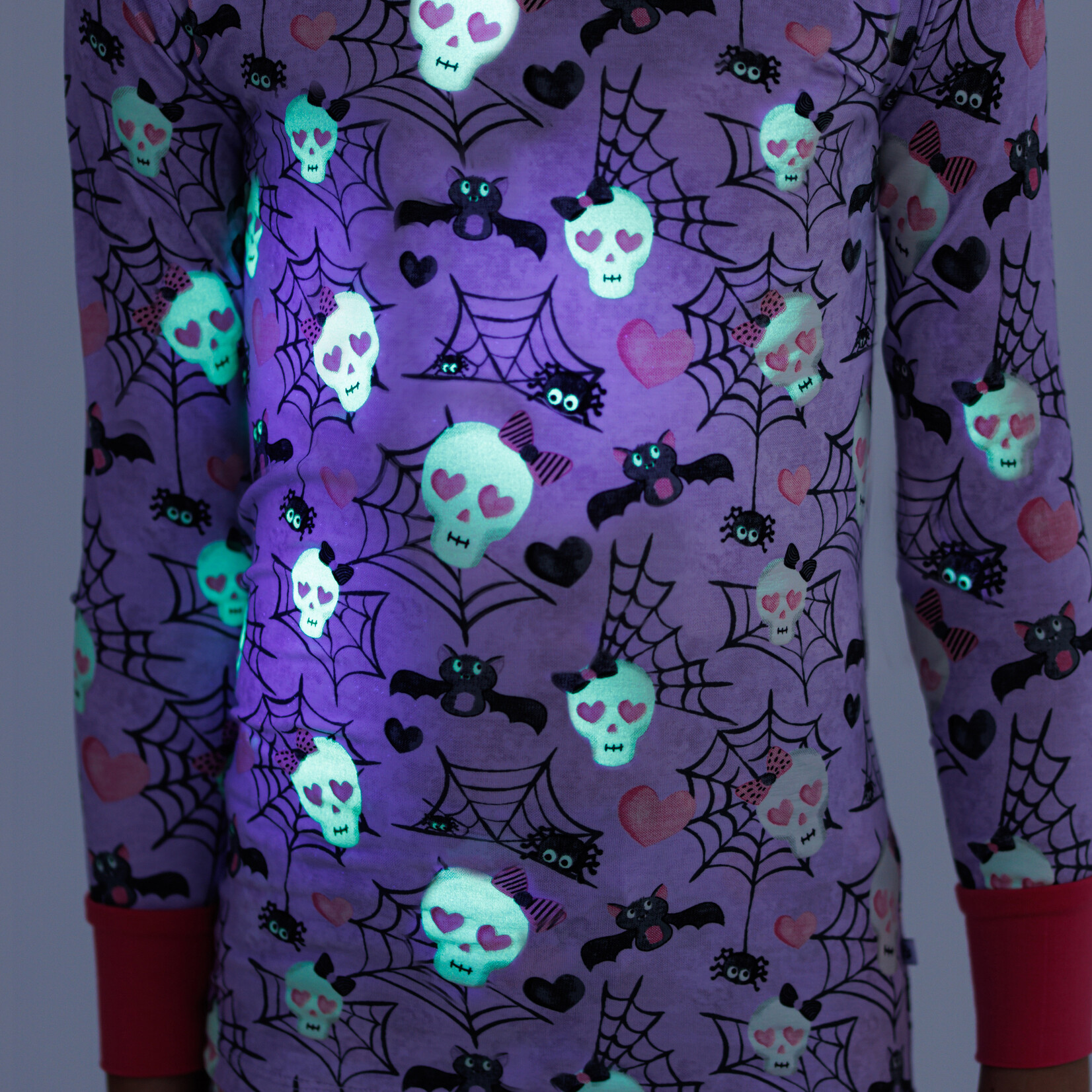 Birdie Bean carrie 2-piece glow-in-the-dark pajamas: LONG