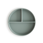 Mushie Silicone Suction Plate - Cambridge Blue