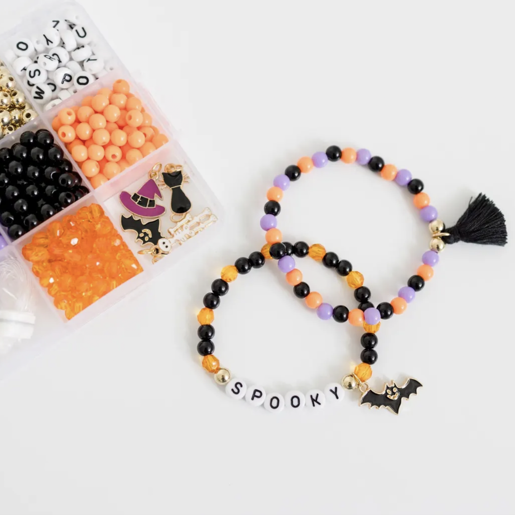 Stacked Sweetly Halloween Spooky Season DIY Stretchy Bracelet Craft Kit