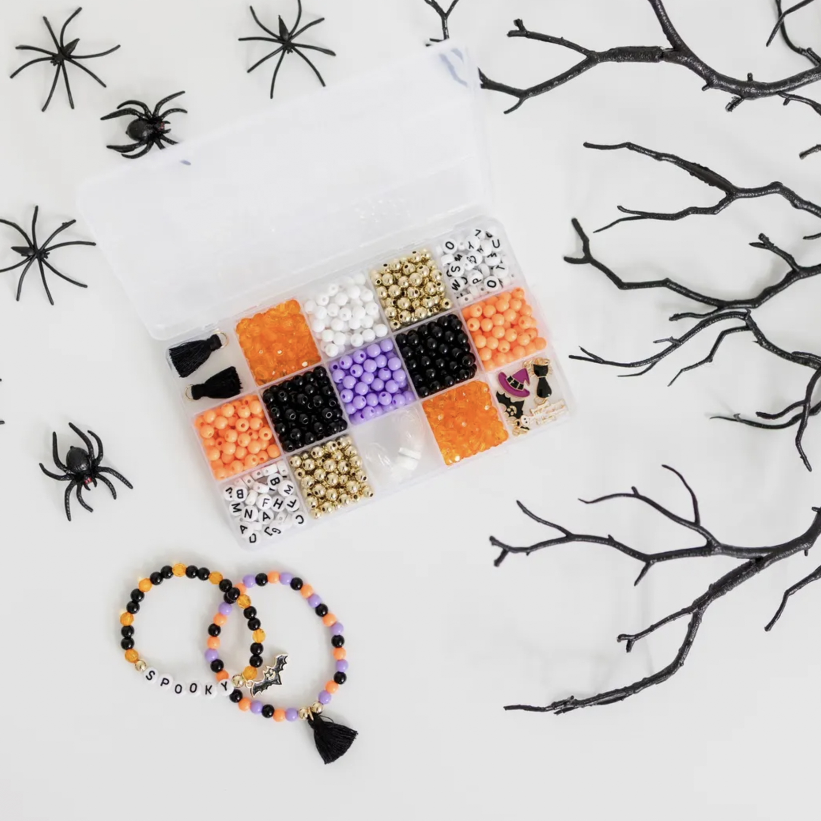Stacked Sweetly Halloween Spooky Season DIY Stretchy Bracelet Craft Kit