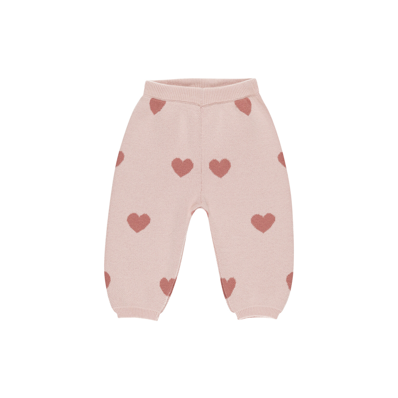 Heart Knit sweater + pant set|| Bubblegum