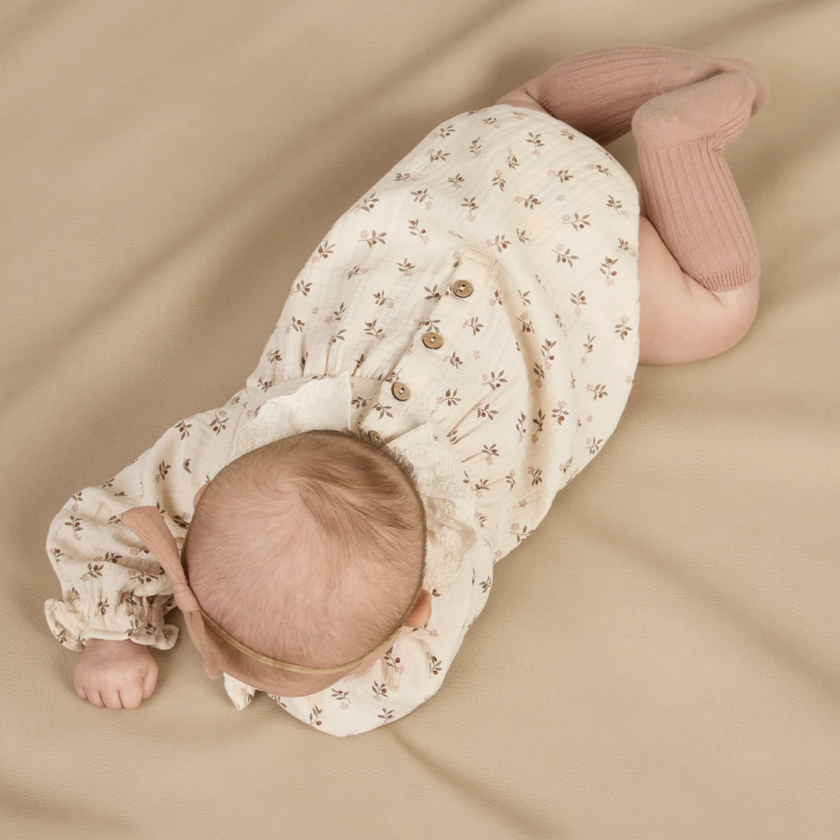 Collared Bubble Romper || Holly Berry