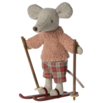 Winter mouse with ski set, Big sister 17-3211-00