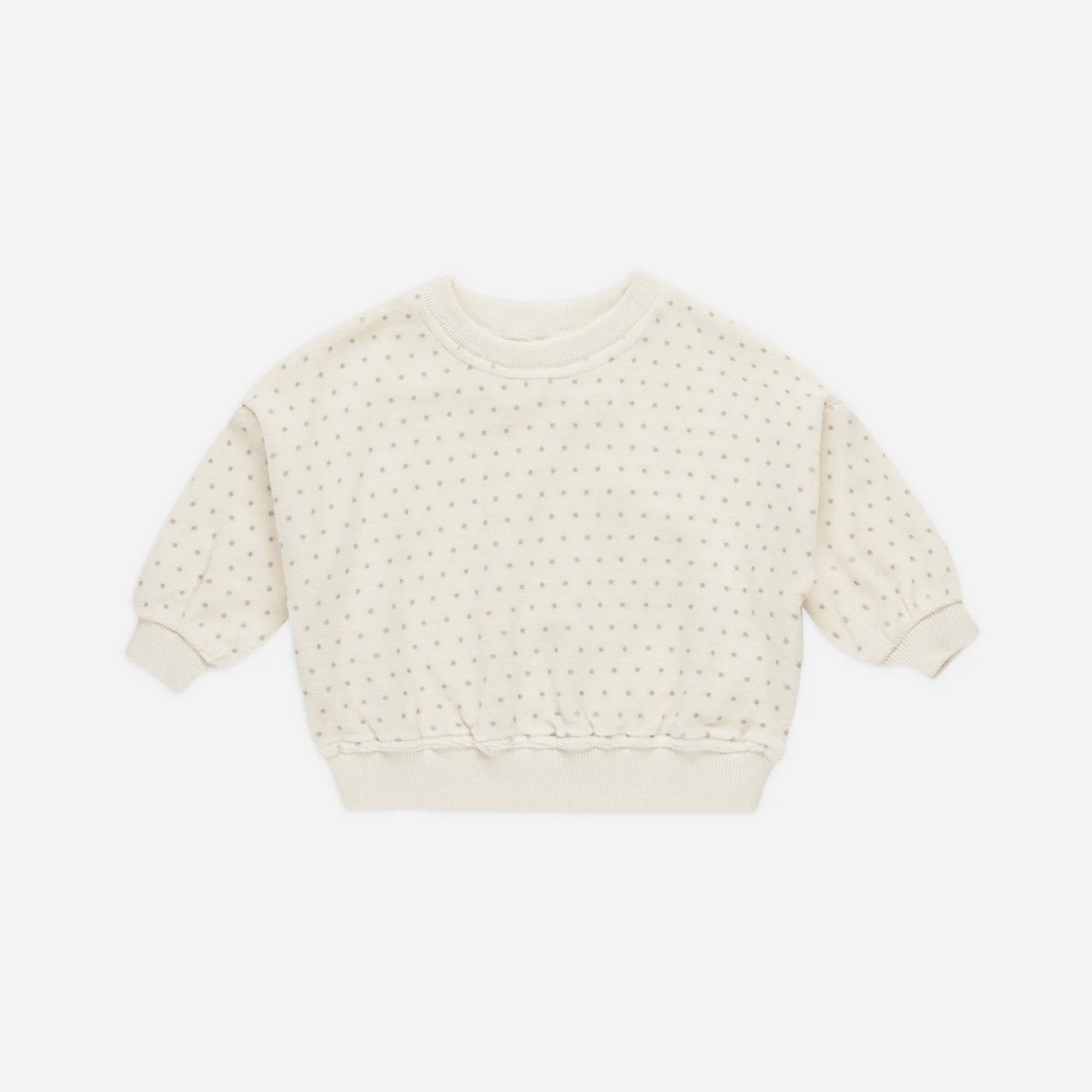 Velour Relaxed Sweatshirt + Pant Set || Polka Dot