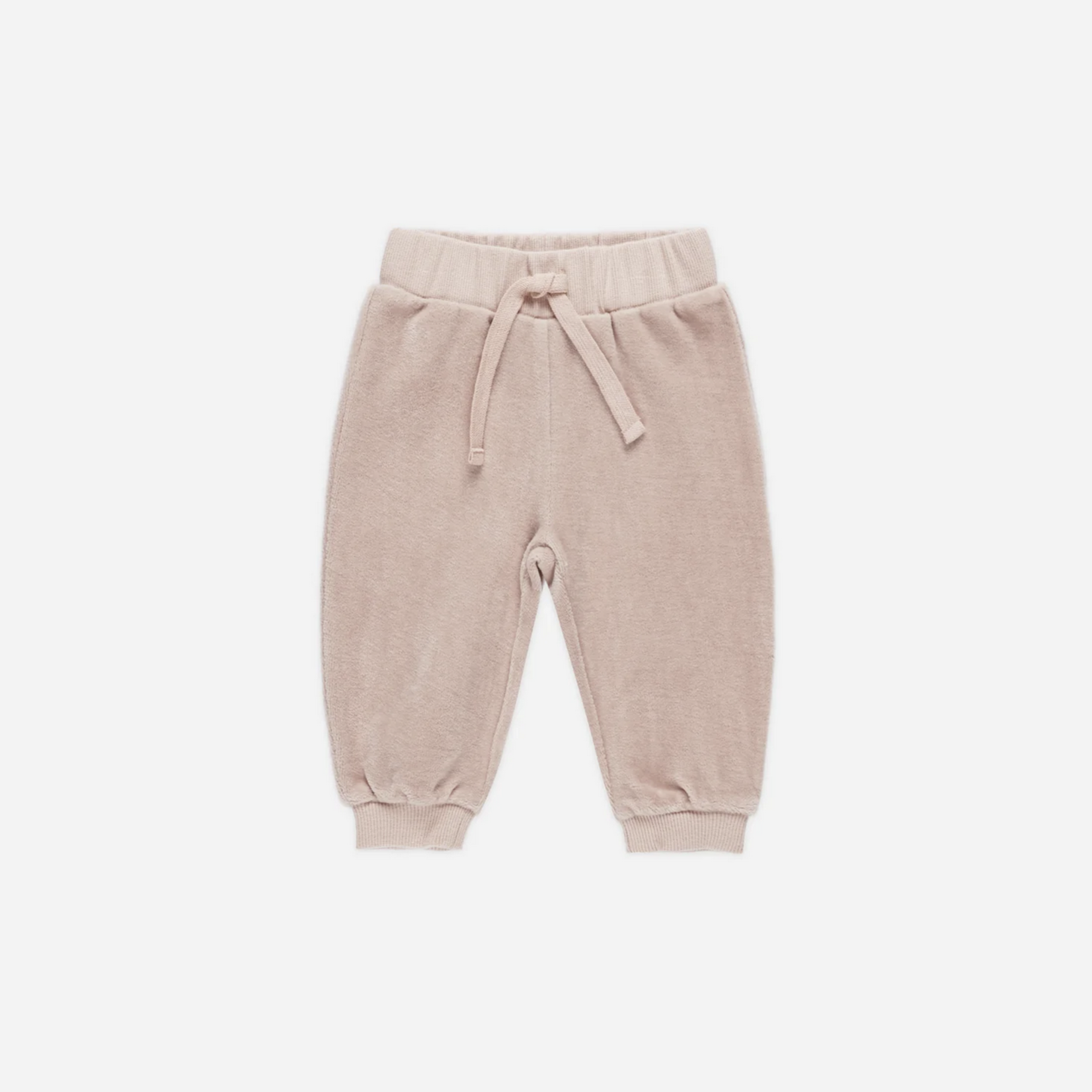 Velour Relaxed Sweatshirt +Pant Set || Blush