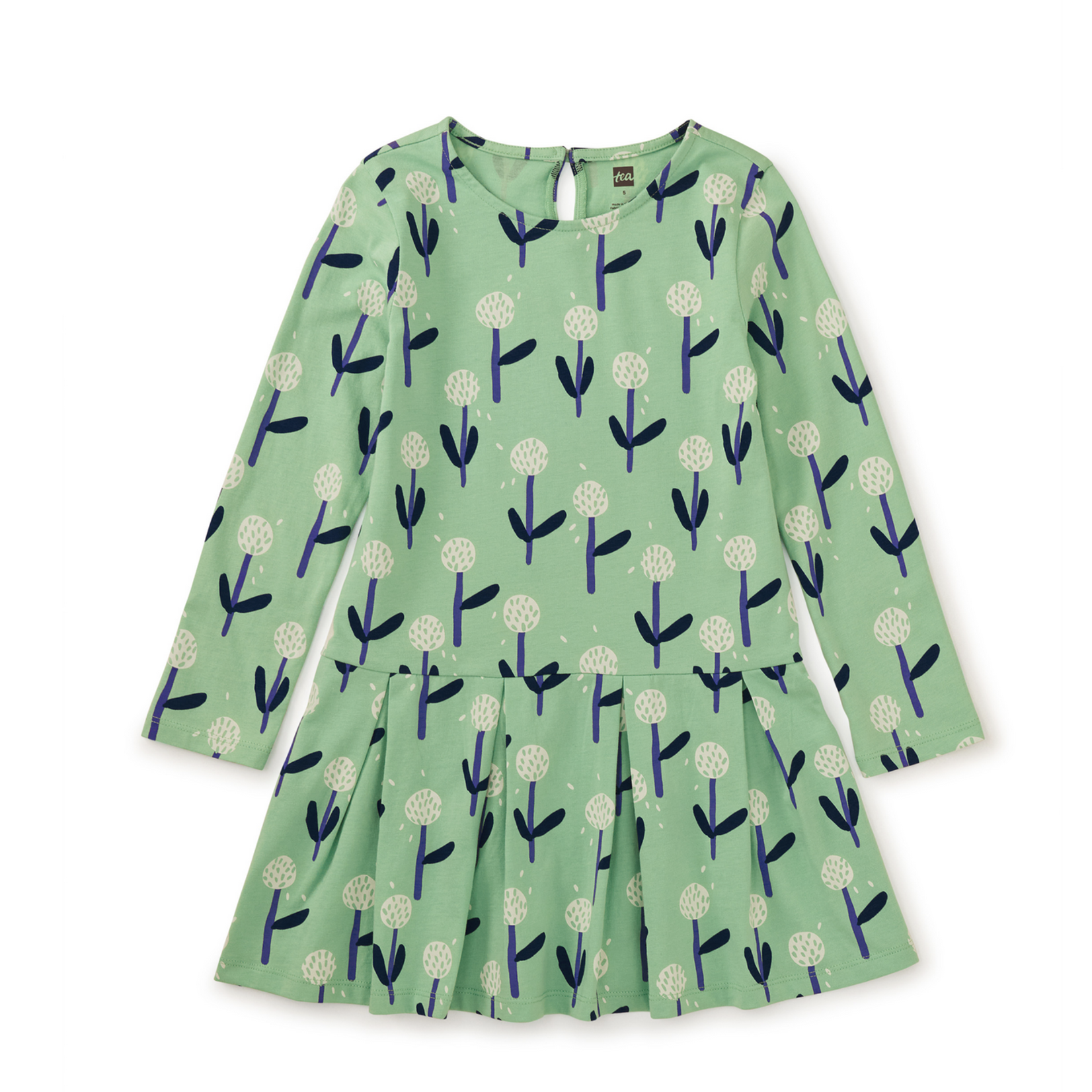 Long Sleeve Pleated Skater Dress|| Make a Wish Dandelion