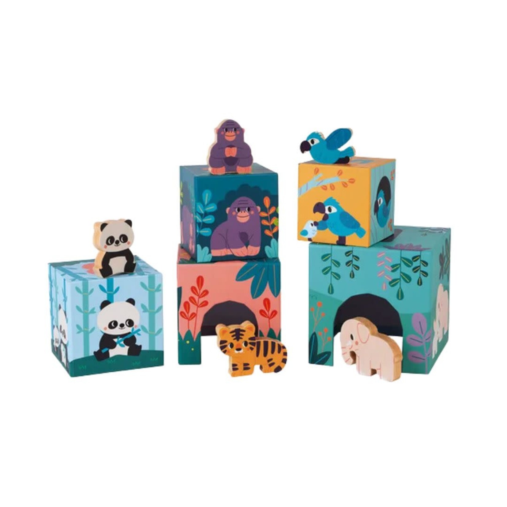 Pyramid and Animals Figurines