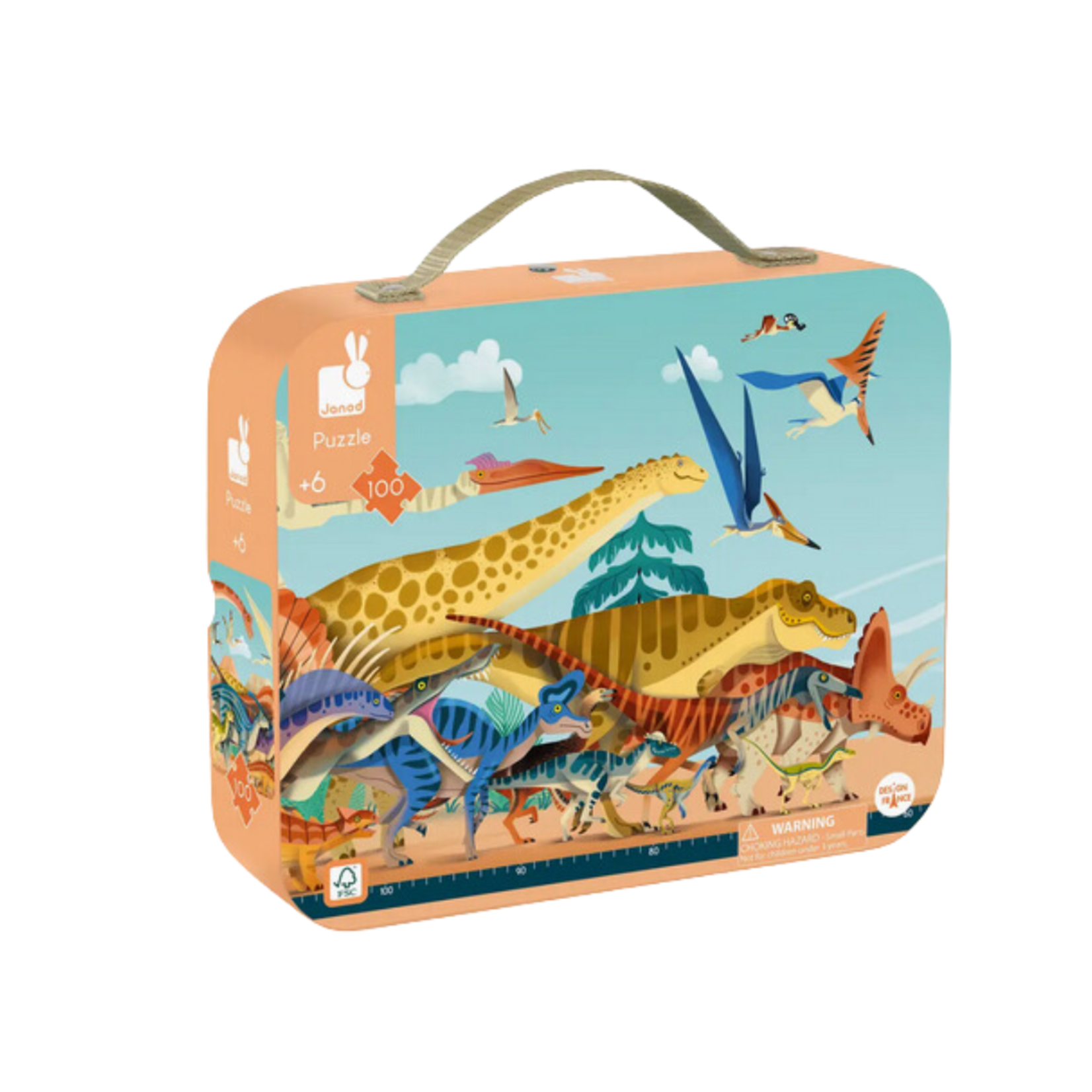 Dino Panoramic Puzzle - 100 Pieces