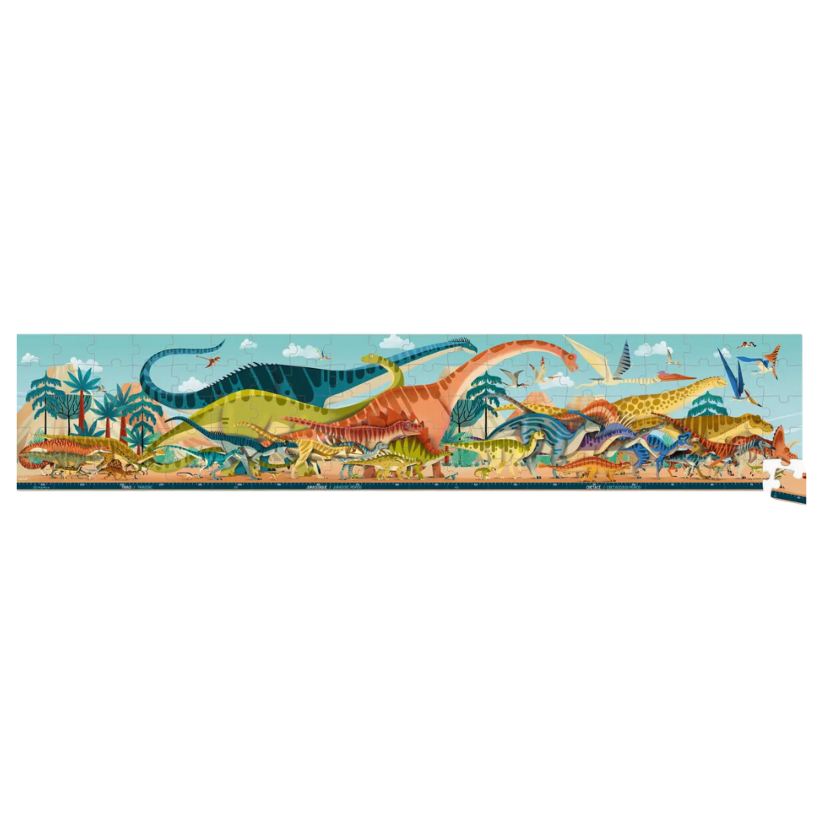 Dino Panoramic Puzzle - 100 Pieces