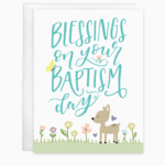 Gina B Designs With Scripture Religious Greeting Card - Baptism Flowers