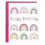 Gina B Designs Birthday Greeting Card - Rainbows