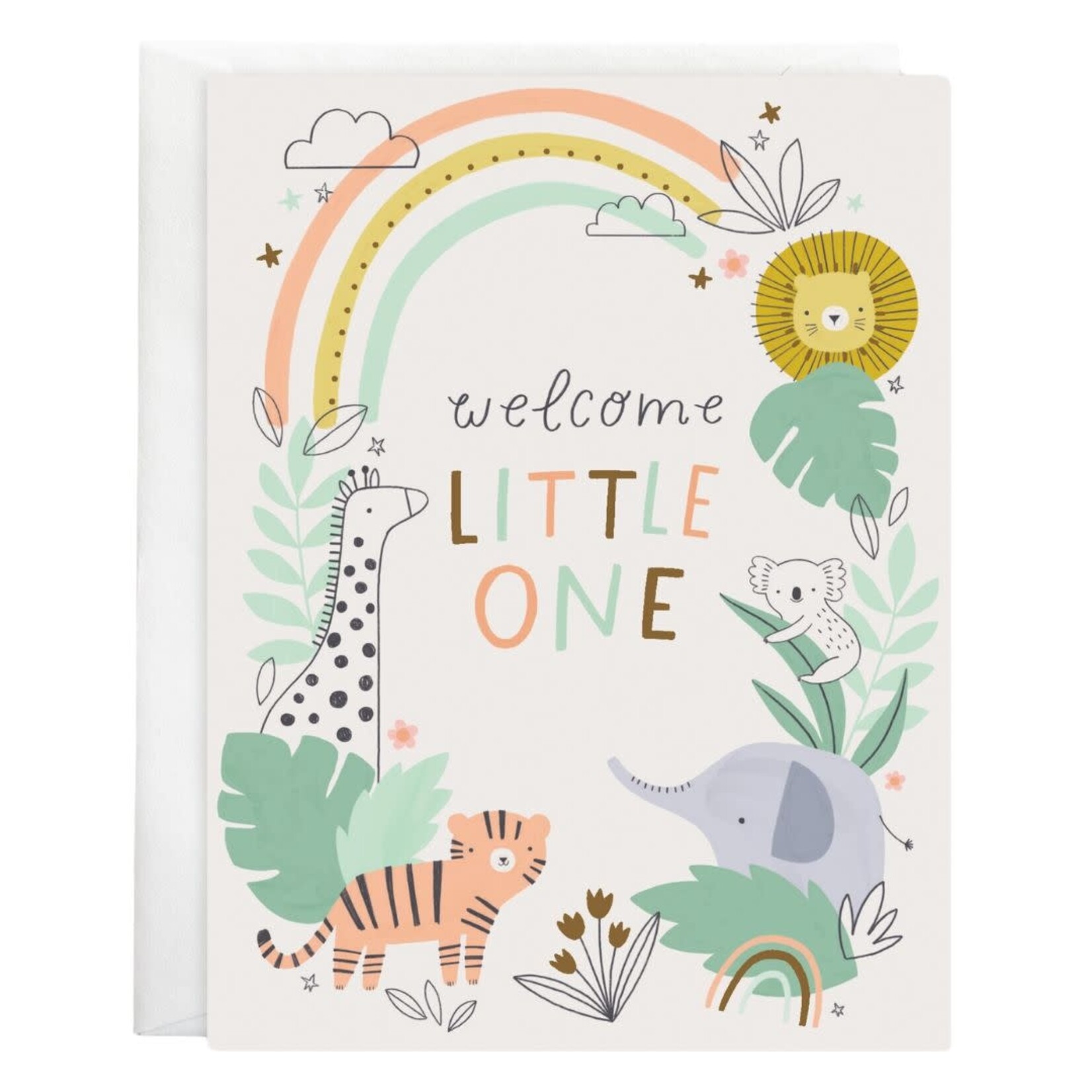 Gina B Designs Baby Greeting Card - in the Jungle