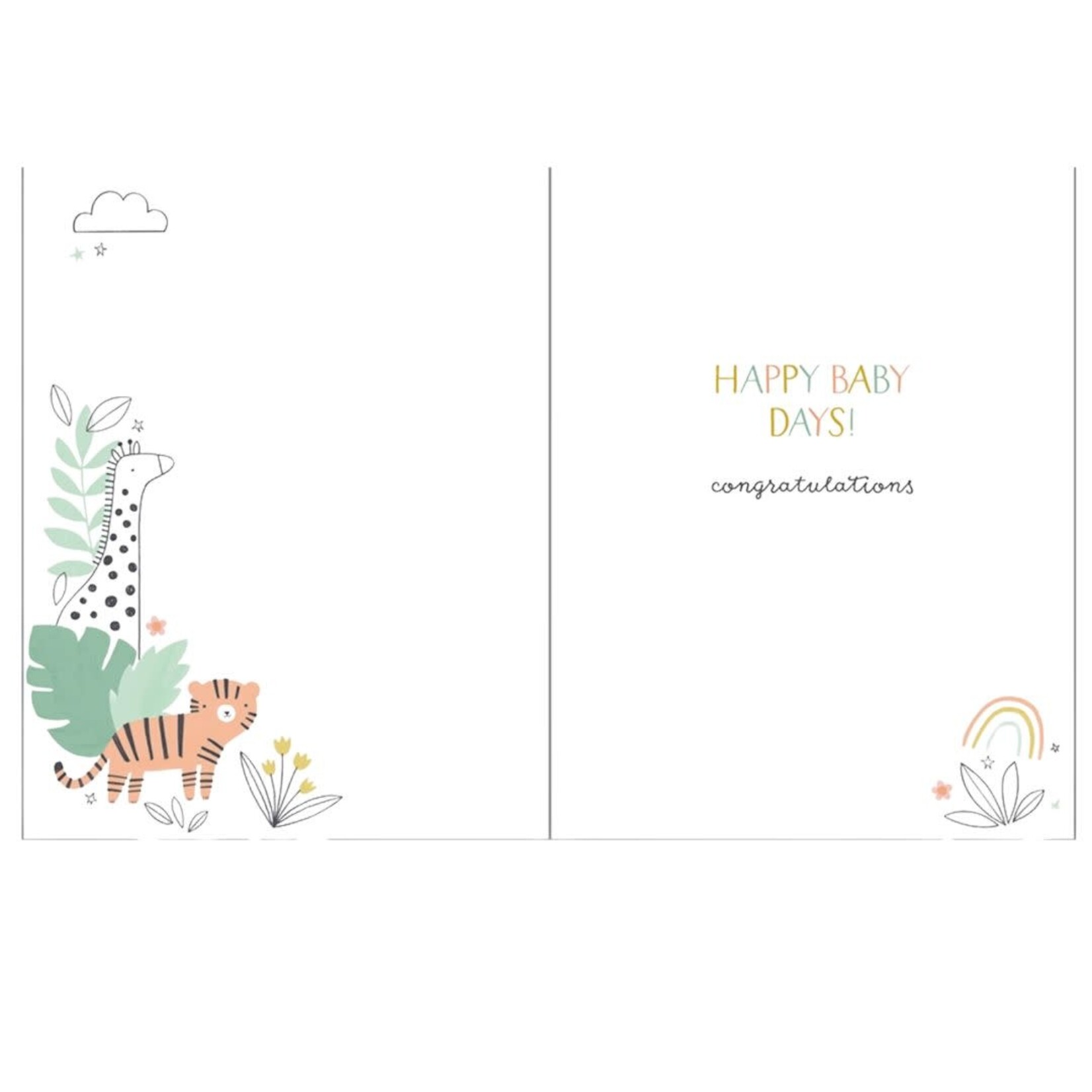 Gina B Designs Baby Greeting Card - in the Jungle