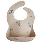 Mushie Silicone Baby Bib || Lilac Flowers