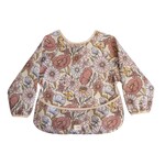 Mushie Long Sleeve Bib || Retro Flowers