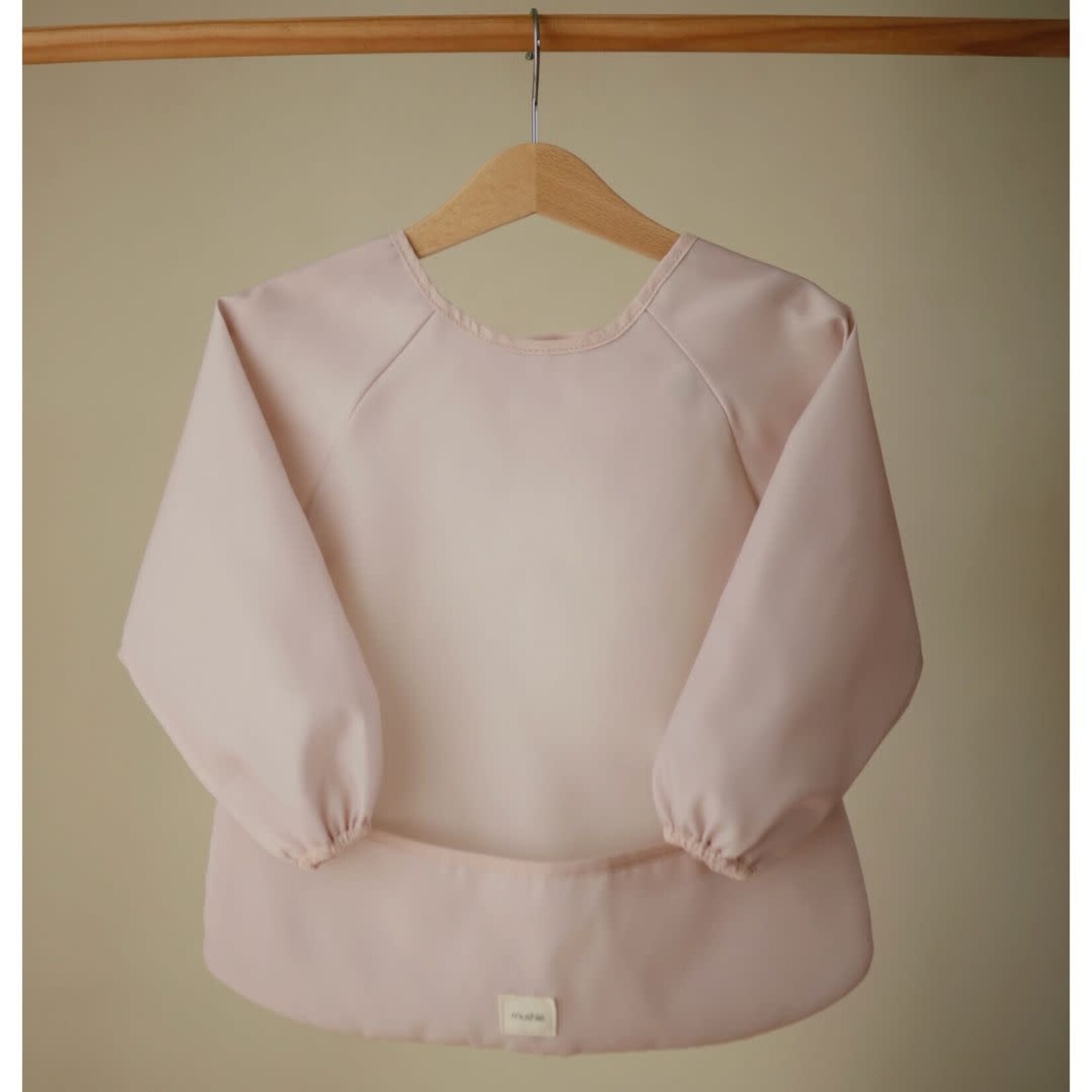Mushie Long Sleeve Bib || Blush