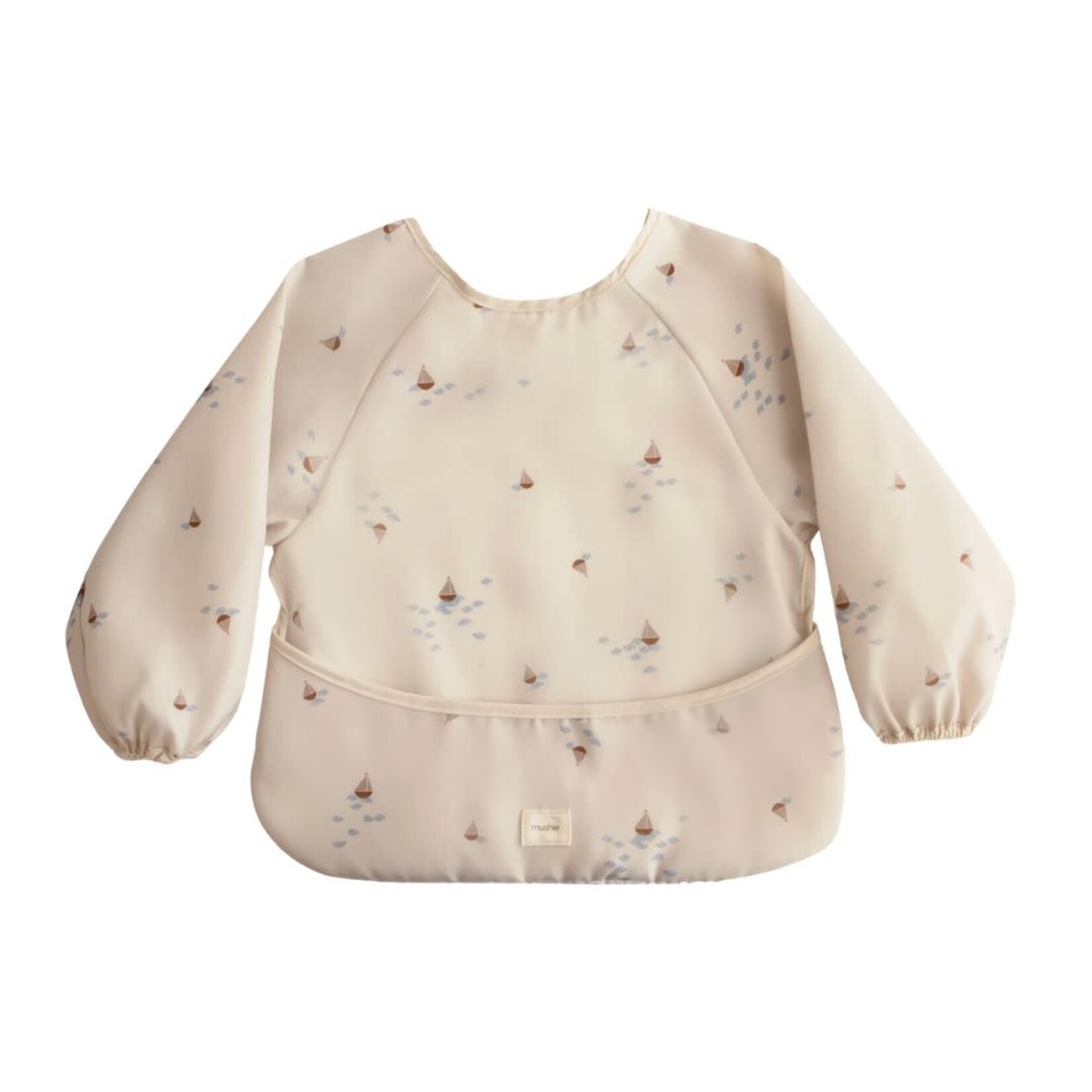 Mushie Long Sleeve Bib || Boats