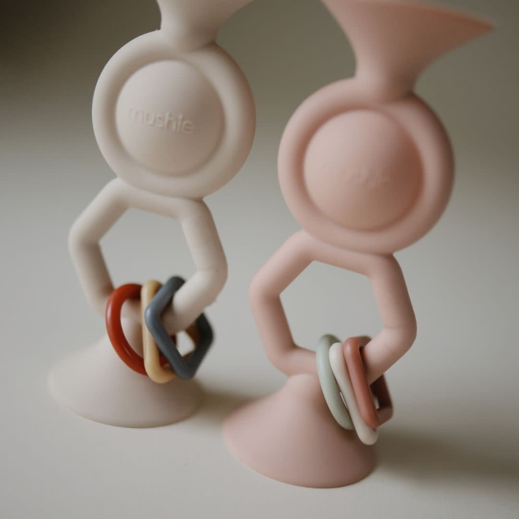 Mushie Hexapop Suction Toy || Blush