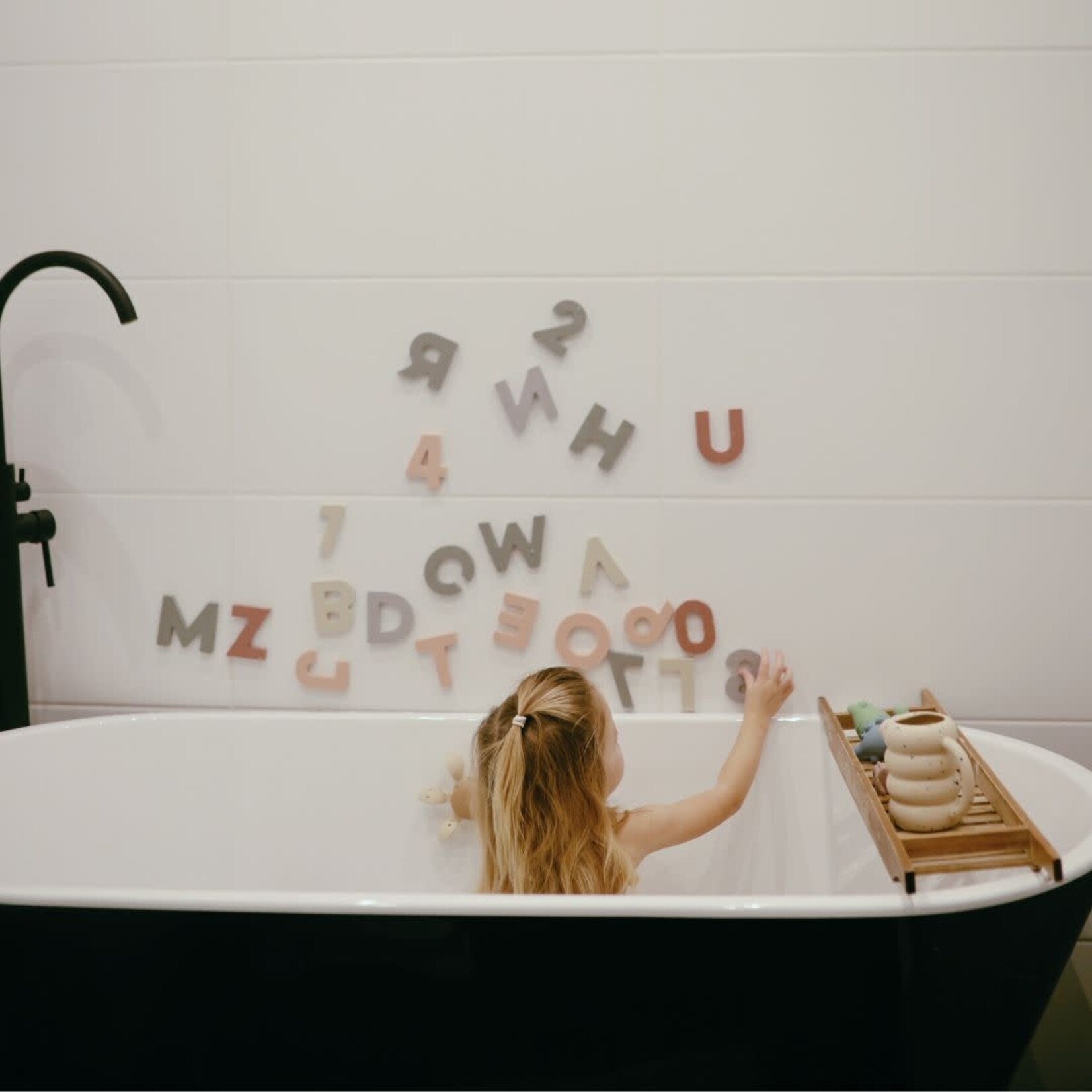 Mushie Letters & Numbers Bath Play Set || Original