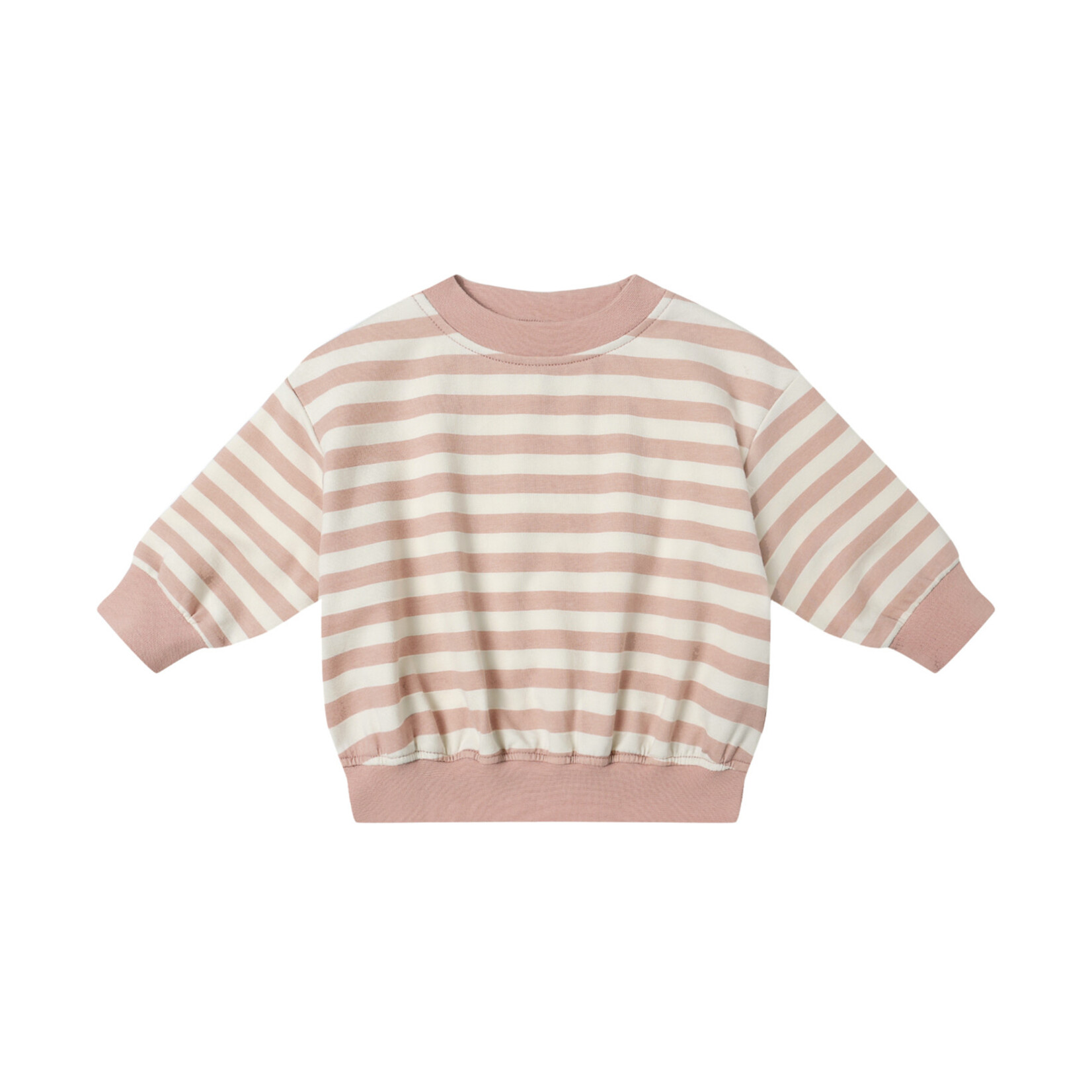 Relaxed Sweatshirt || Pink Stripe