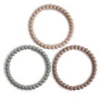 Mushie Pearl Teether Bracelet || Clary Sage/Tuscany/Desert Sand