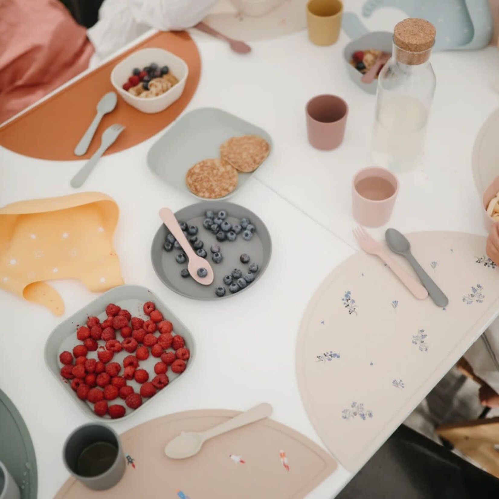 Mushie Fork and Spoon Set || Blush