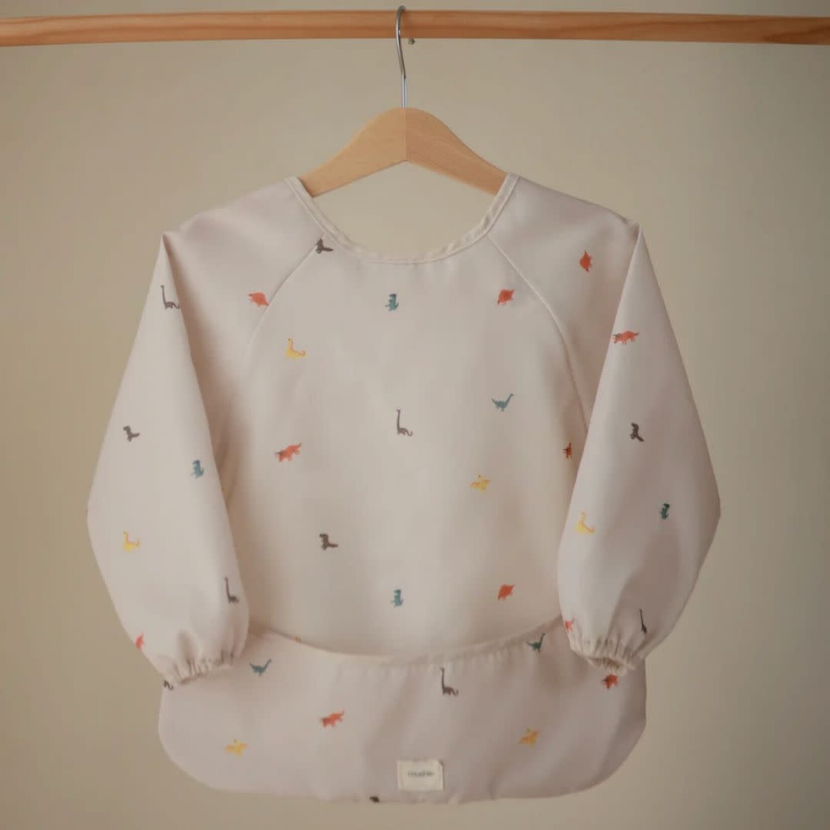 Mushie Long Sleeve Bib || Dinos
