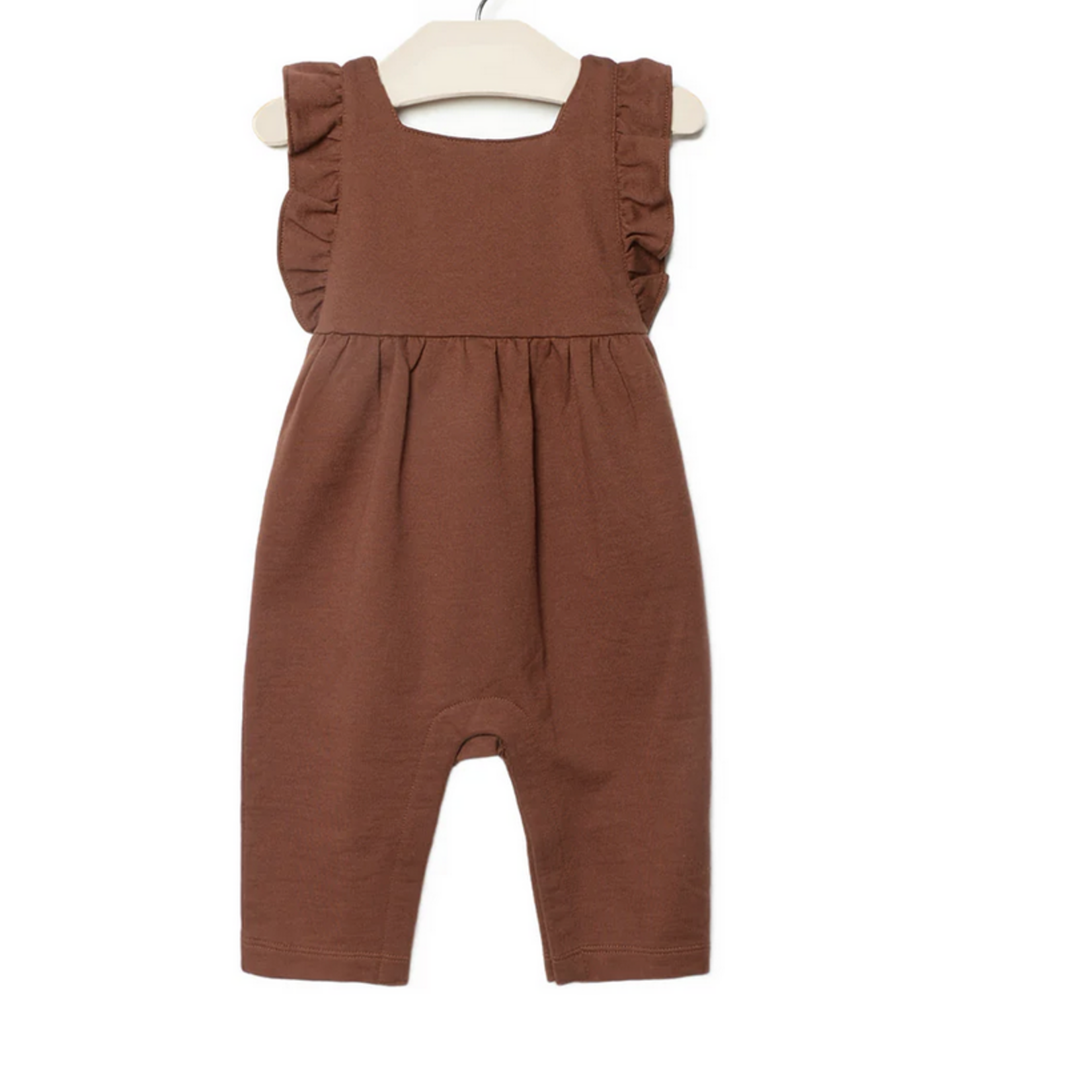 City Mouse Flutter Overall- Light Sweat- Cinnamon