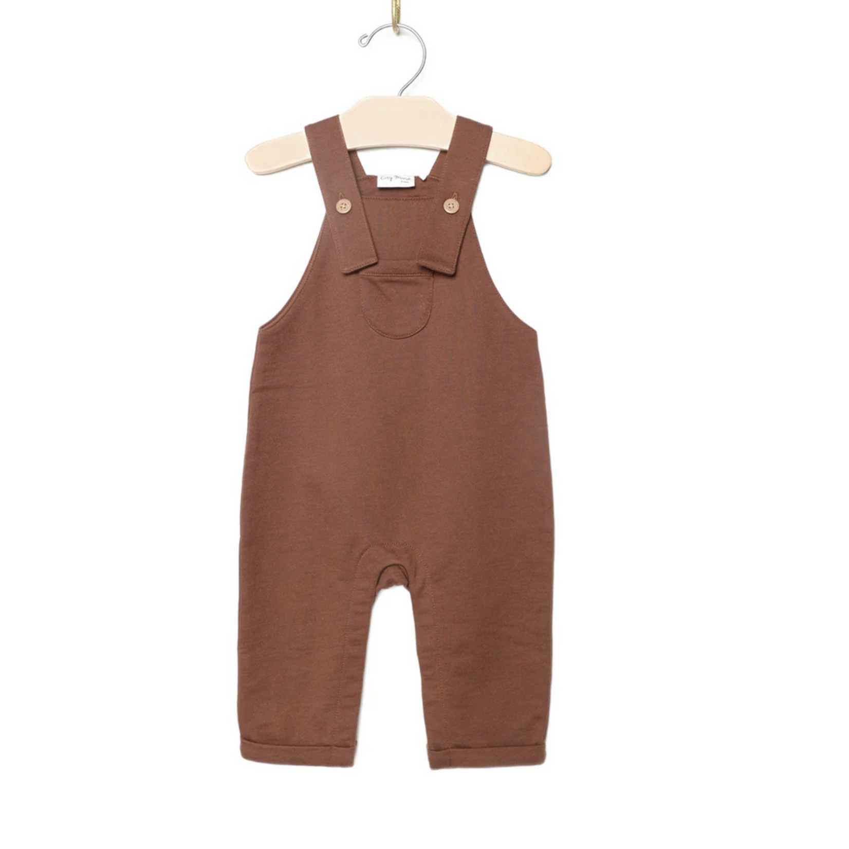 City Mouse Overall- light sweat- cinnamon