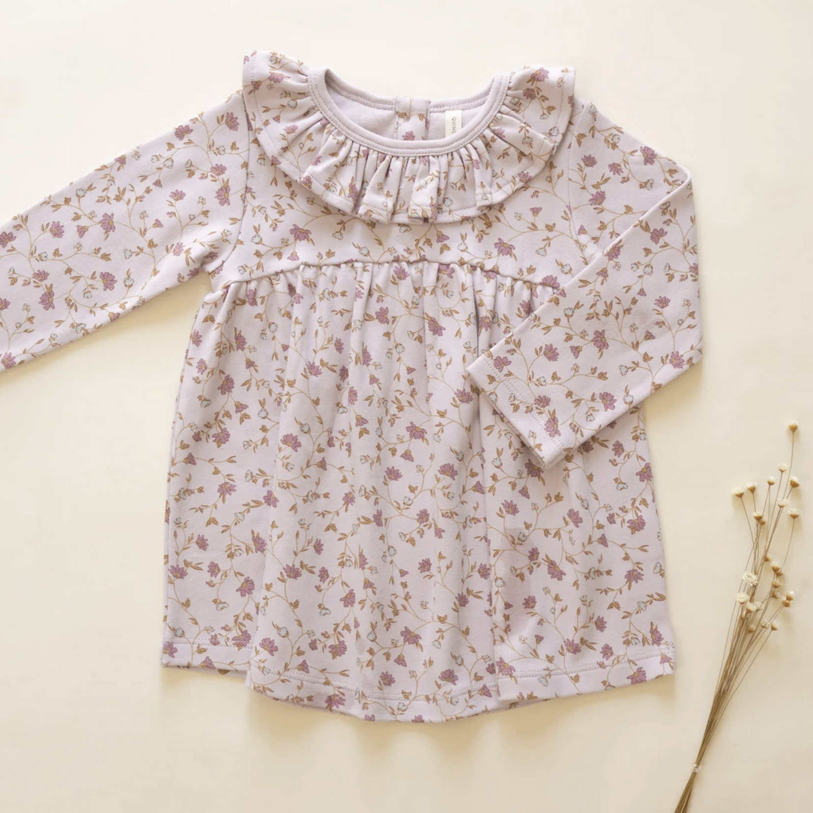 Ruffle Collar Jersey Dress || Garden