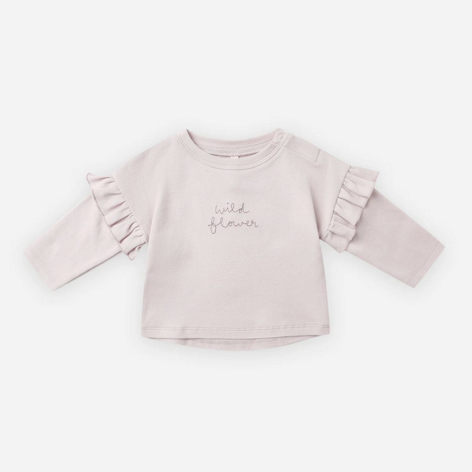 Ruffle Long Sleeve Tee || Wild Flower