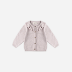 Ruffle Collar Cardigan || Lilac