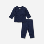 Monica + Andy Hello Baby Set_navy Blue Heather