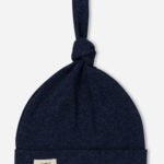 Monica + Andy Baby Top Knot Cap_navy Blue Heather