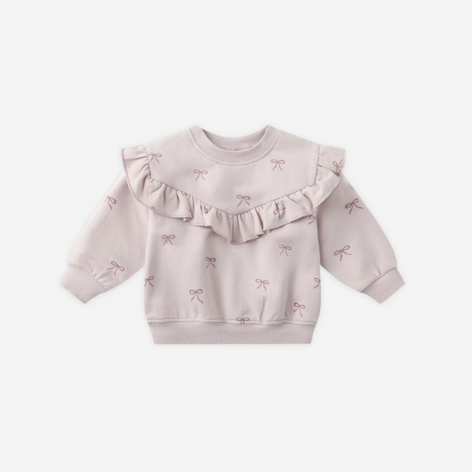 Ruffle Fleece Sweatshirt || Bows