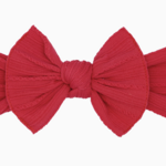 Baby Bling® Cable Knit Knot Soft Nylon Headband | Cranberry