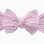 Baby Bling® Cable Knit Knot Soft Nylon Headband | Pink