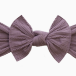 Baby Bling® Cable Knit Knot Soft Nylon Headband | Lilac