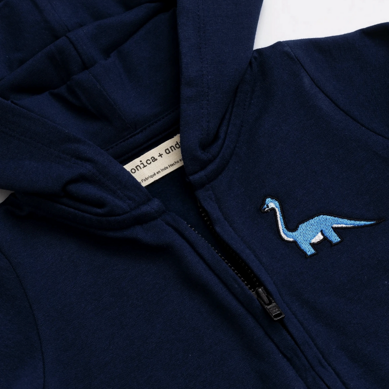 Monica + Andy 3-Piece Short Sleeve Baby Bodysuit Set_navy