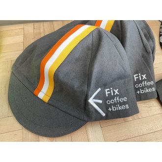 Red Dot Fix Coffee+Bikes Summer Cycling Cap Red Dot Fix Coffee+Bikes Summer Cycling Cap