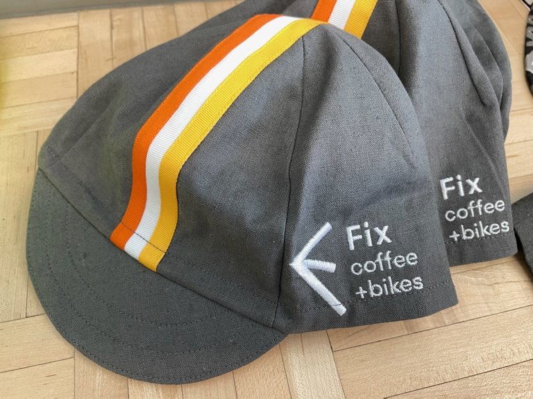 Red Dot Fix Coffee+Bikes Summer Cycling Cap
