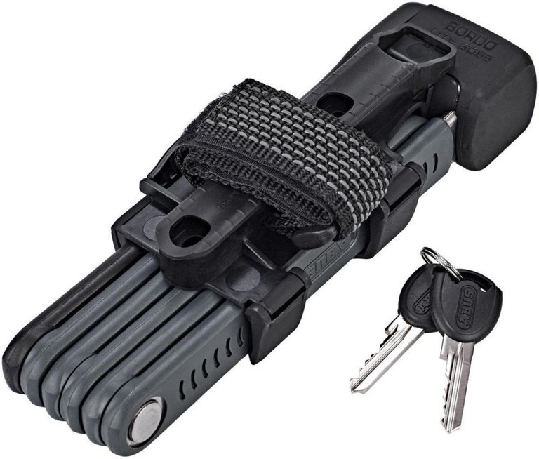 Abus Lock, Abus Bordo Ugrip Lite 6055, with Holster, Black