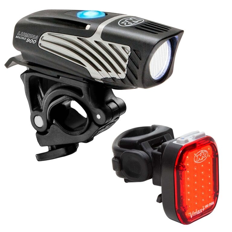 NiteRider Rechargeable LED Light Combo, Lumina Micro 900 & VMax+ 150