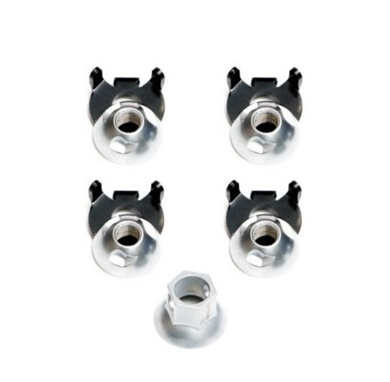 Pinhead Solid Axle Wheel Lock Set Front Rear Lock Nuts 9mm and