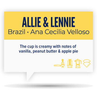 Quietly Coffee Quietly Coffee - Brazil Allie & Lennie 340g Quietly Coffee Quietly Coffee - Brazil Allie & Lennie 340g