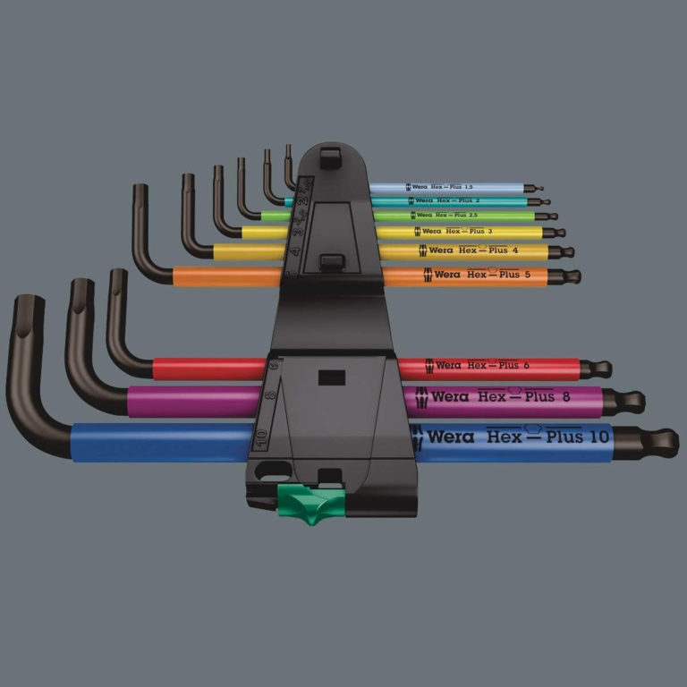 Wera Wera: Hex-Plus Multicolour L-Key Set (9Pcs)