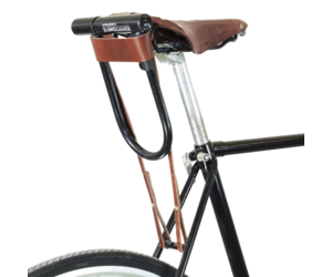 Rear Rack Leather Bike Lock Holder Oopsmark U-Lock Holster Fix