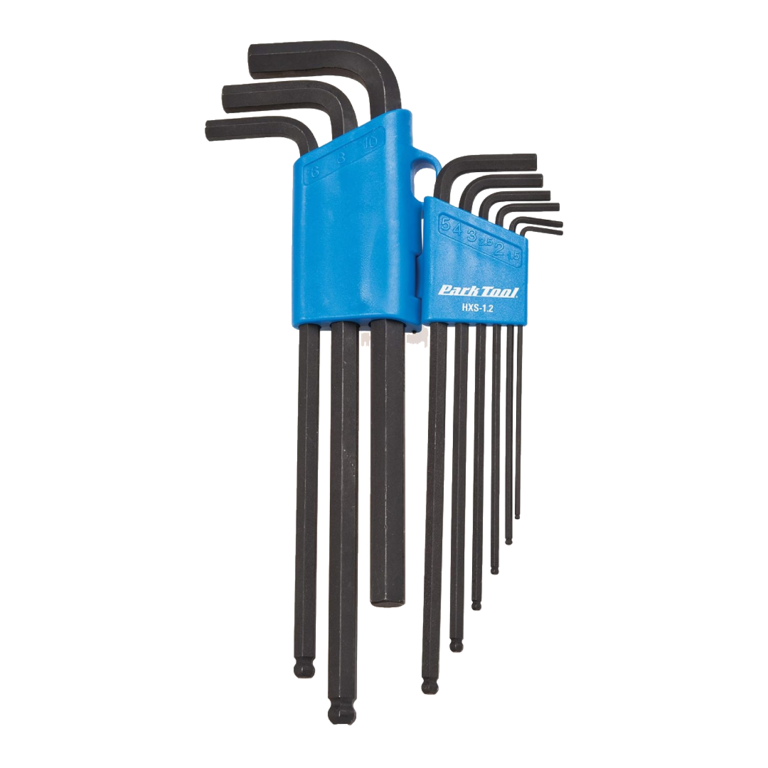 Park Tool HXS-1.2 Professional L-shaped Hex Wrench Set 1.5mm, 2mm, 2.5mm, 3mm, 4mm, 5mm, 6mm, 8mm and 10mm